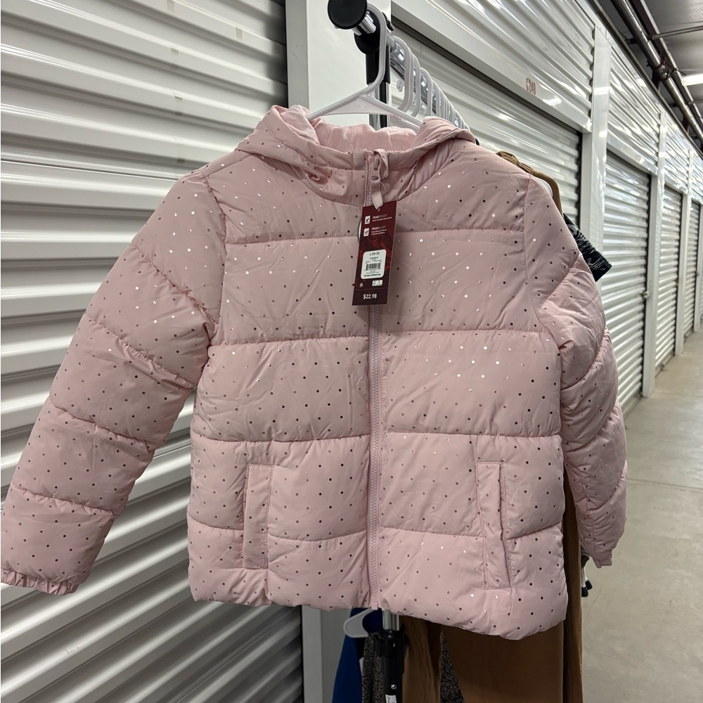 Swiss Tech Pink and Silver Logo Jacket Label
